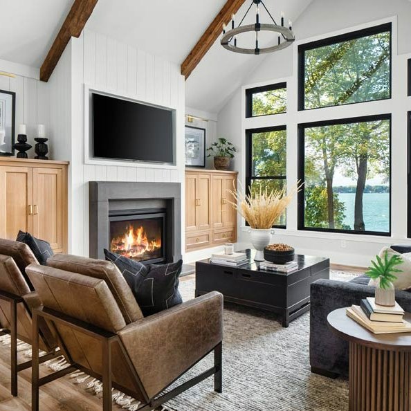 Home interior with smart home efficiency upgrades in Oklahoma City